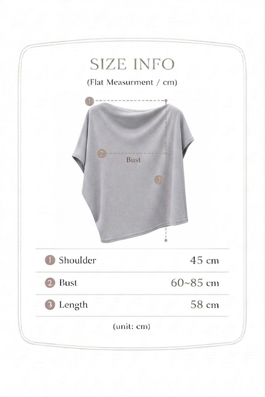 寬鬆斜邊露肩tee