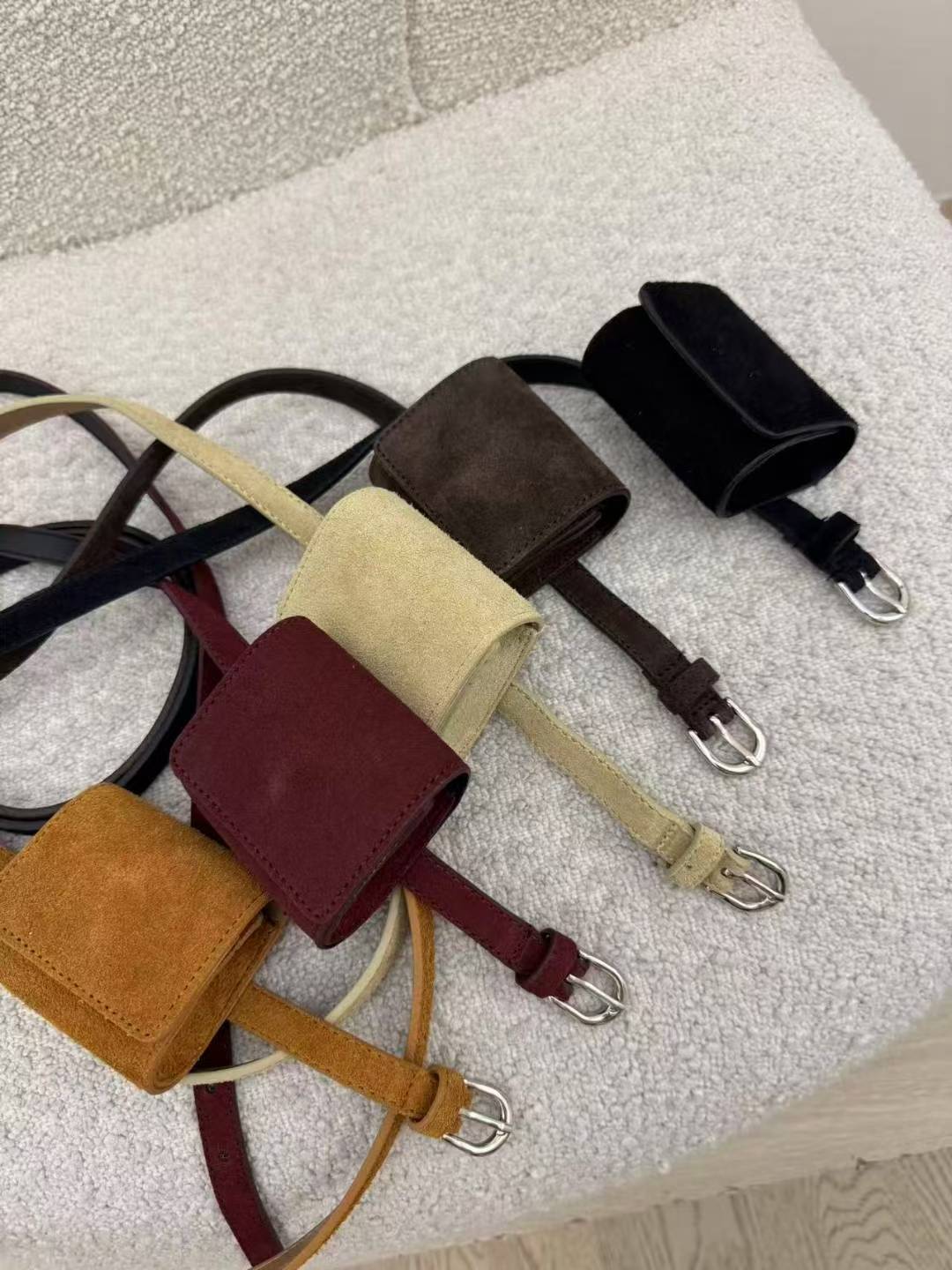 1.5cm 意大利牛皮腰帶連腰包(長90cm)