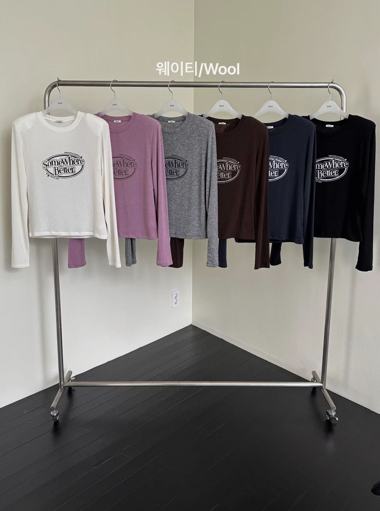 彈力印字上衣(混羊毛唔吉肉/預訂優惠至11.20)