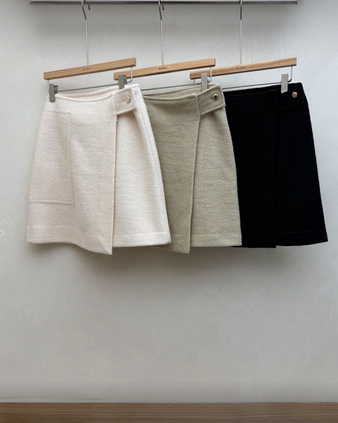 百搭毛呢短裙 (S-L)