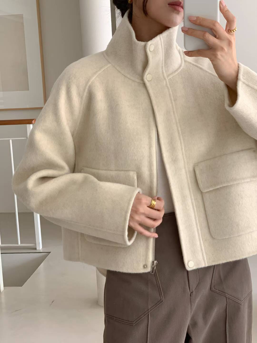 handmade pure new wool 羊毛大褸（優惠至11.16）