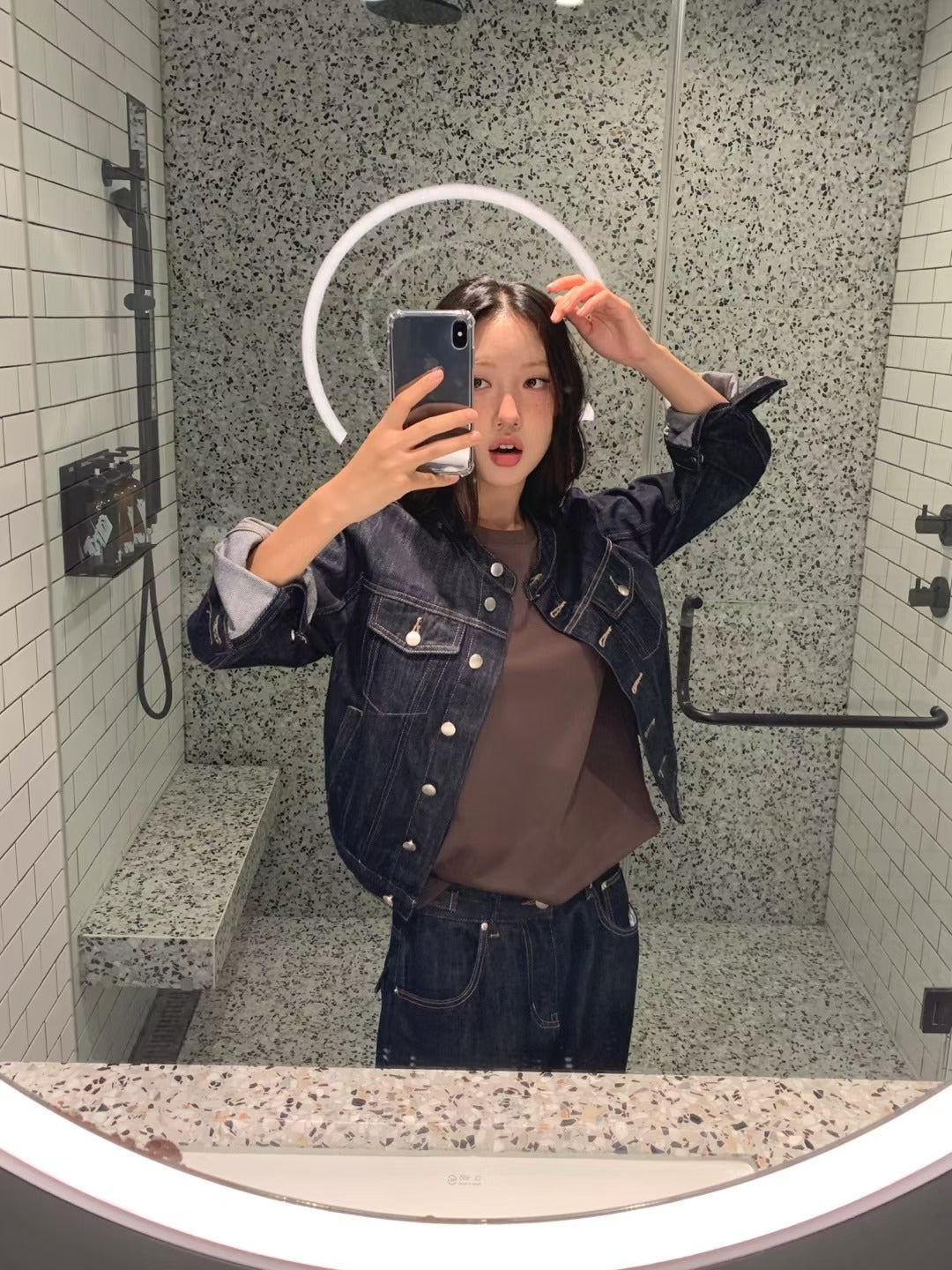 原色修身牛仔外套