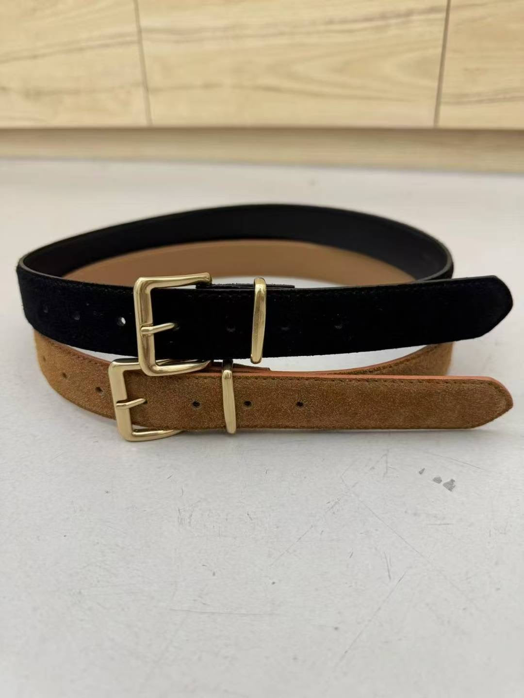 3.5cm意大利牛皮腰帶（長90cm）