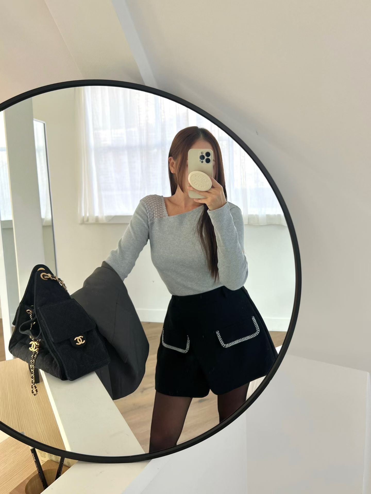 設計感西裝A字裙