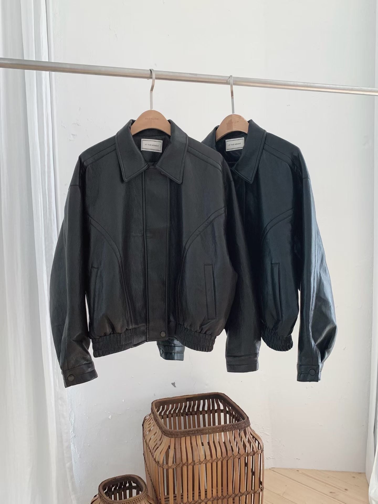 皮面機車風外套