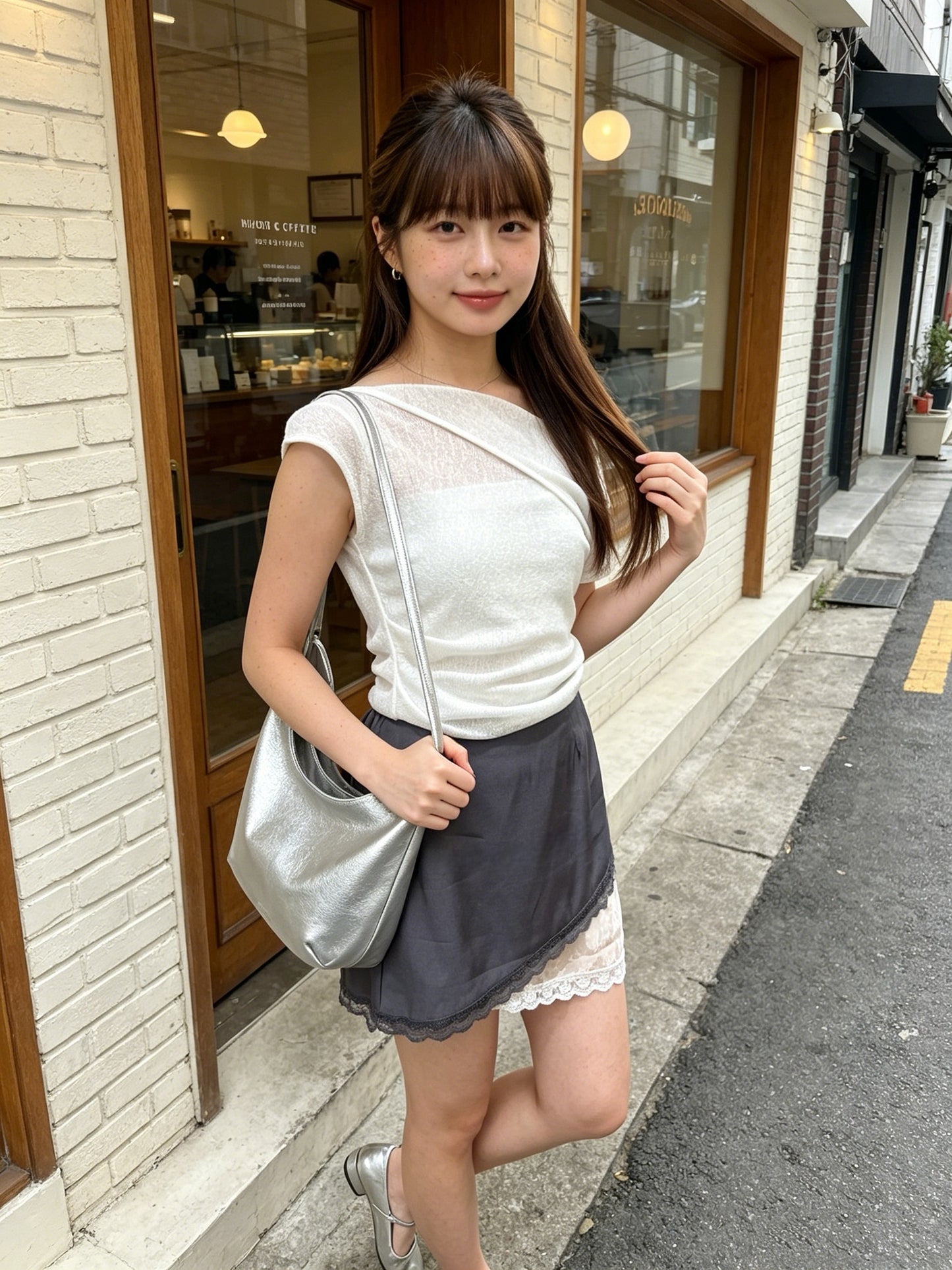 假兩件半身裙
