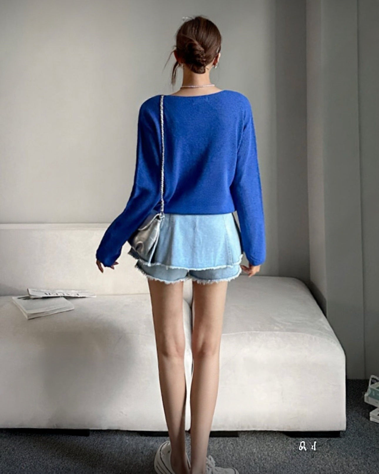 寬鬆麻質薄針織