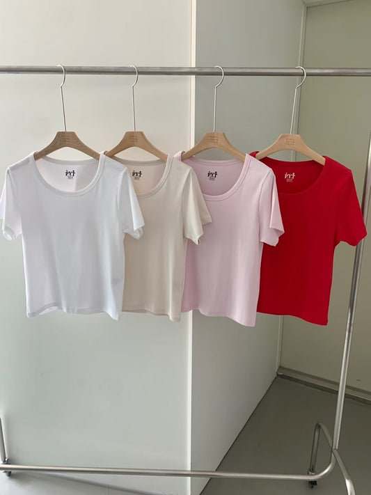 顯瘦圓領T｜4色入