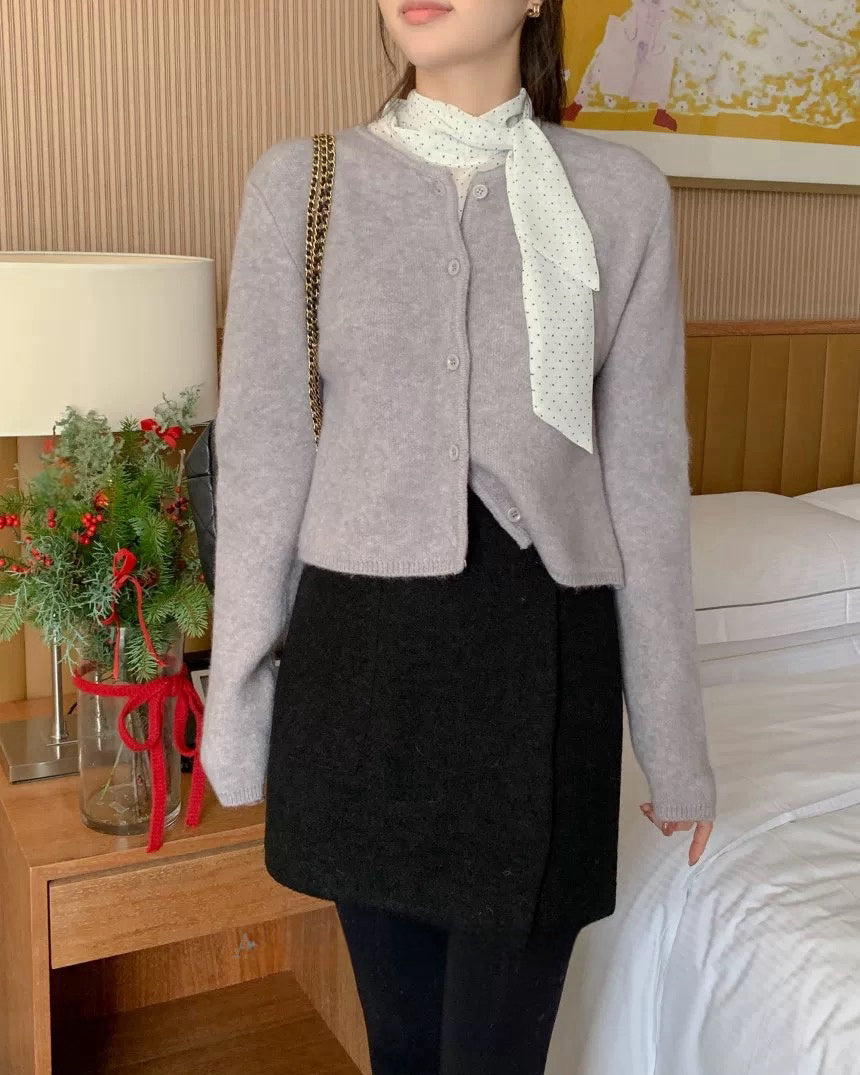 百搭毛呢短裙 (S-L)