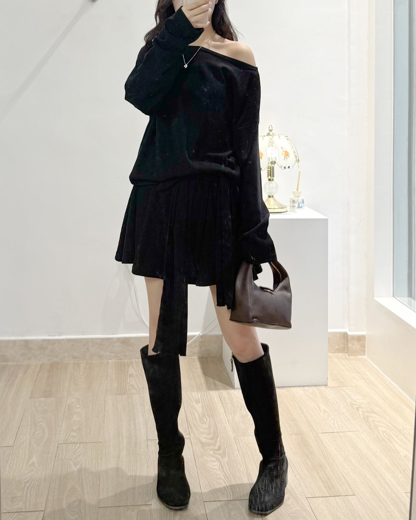 綁腰上衣短褲套裝