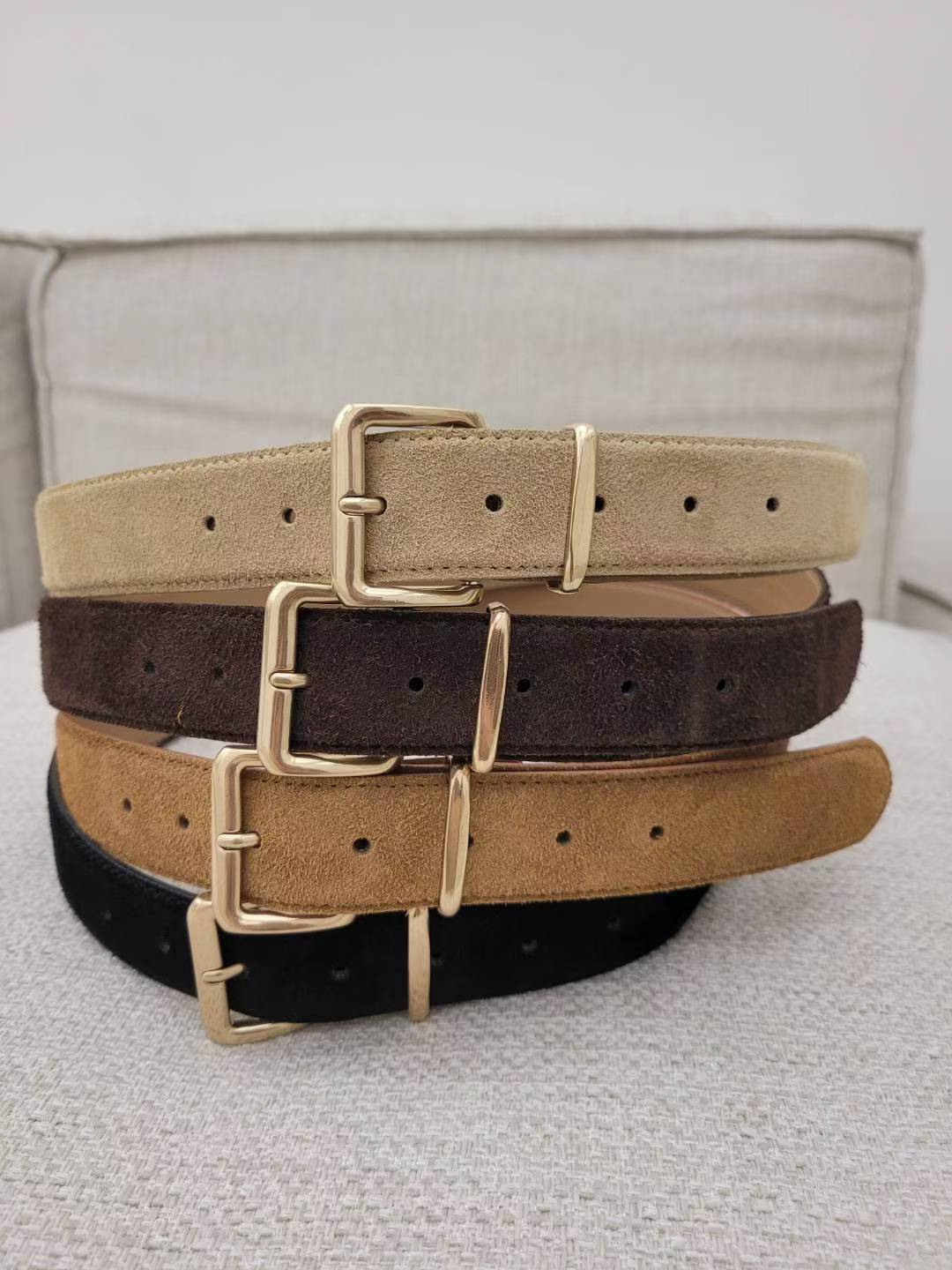 3.5cm意大利牛皮腰帶（長90cm）