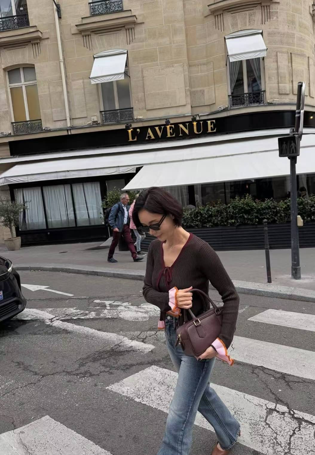 針織外套連吊帶