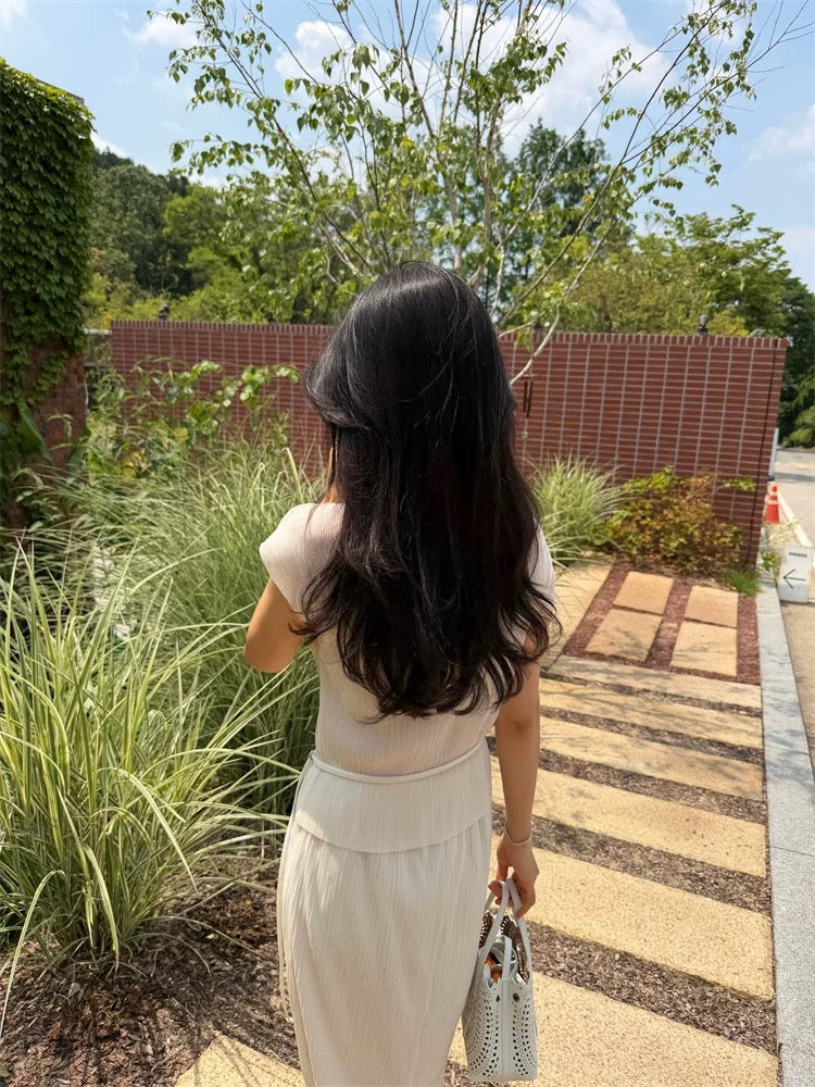 肌理感條紋套裝