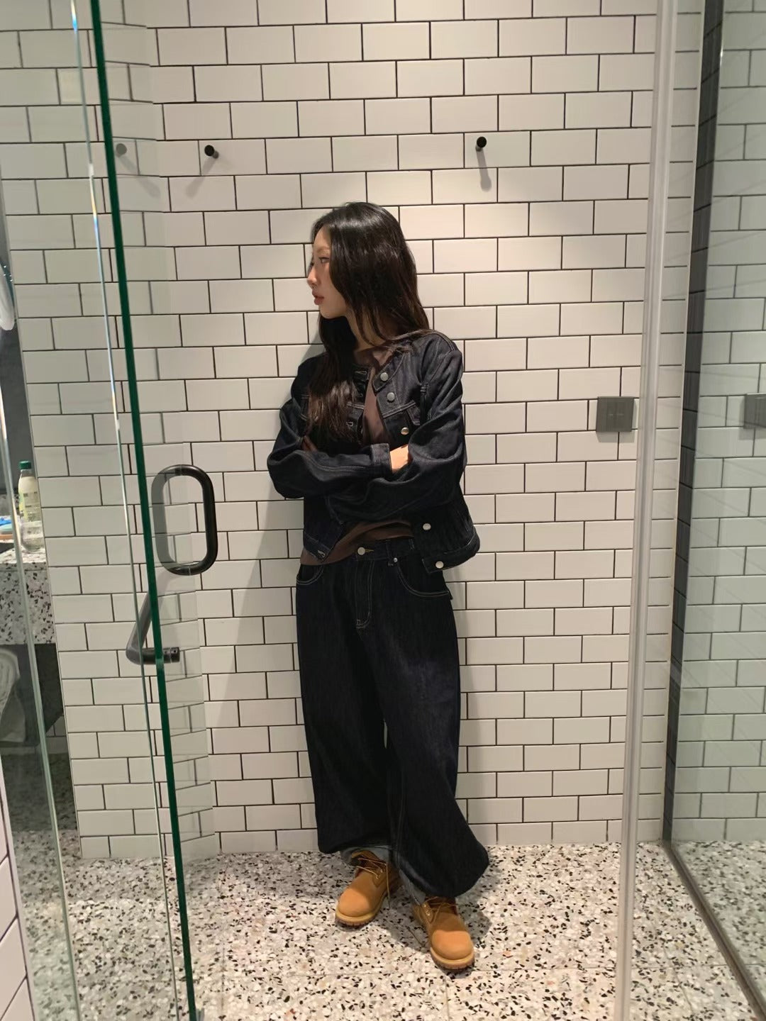 原色修身牛仔外套