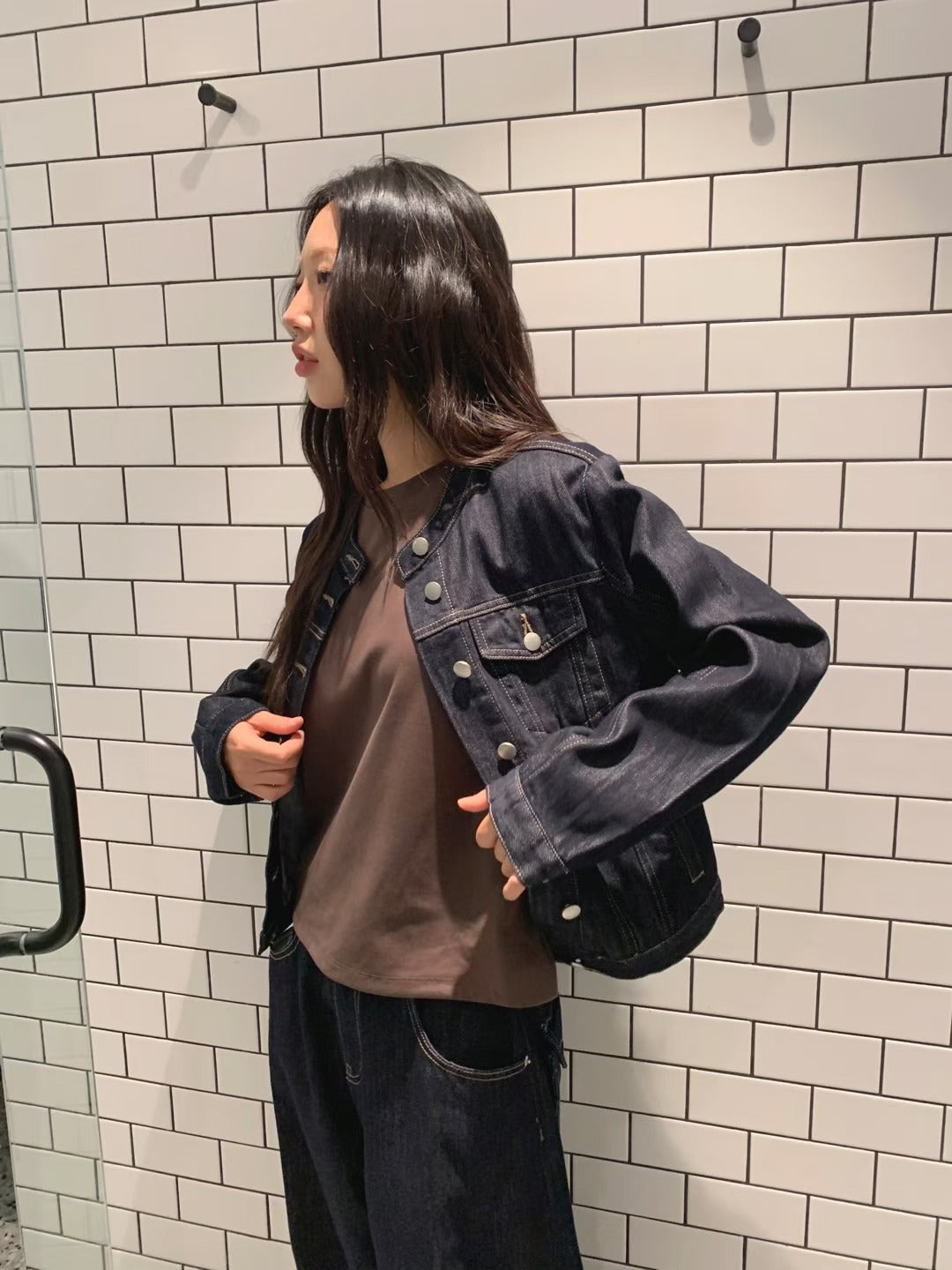 原色修身牛仔外套