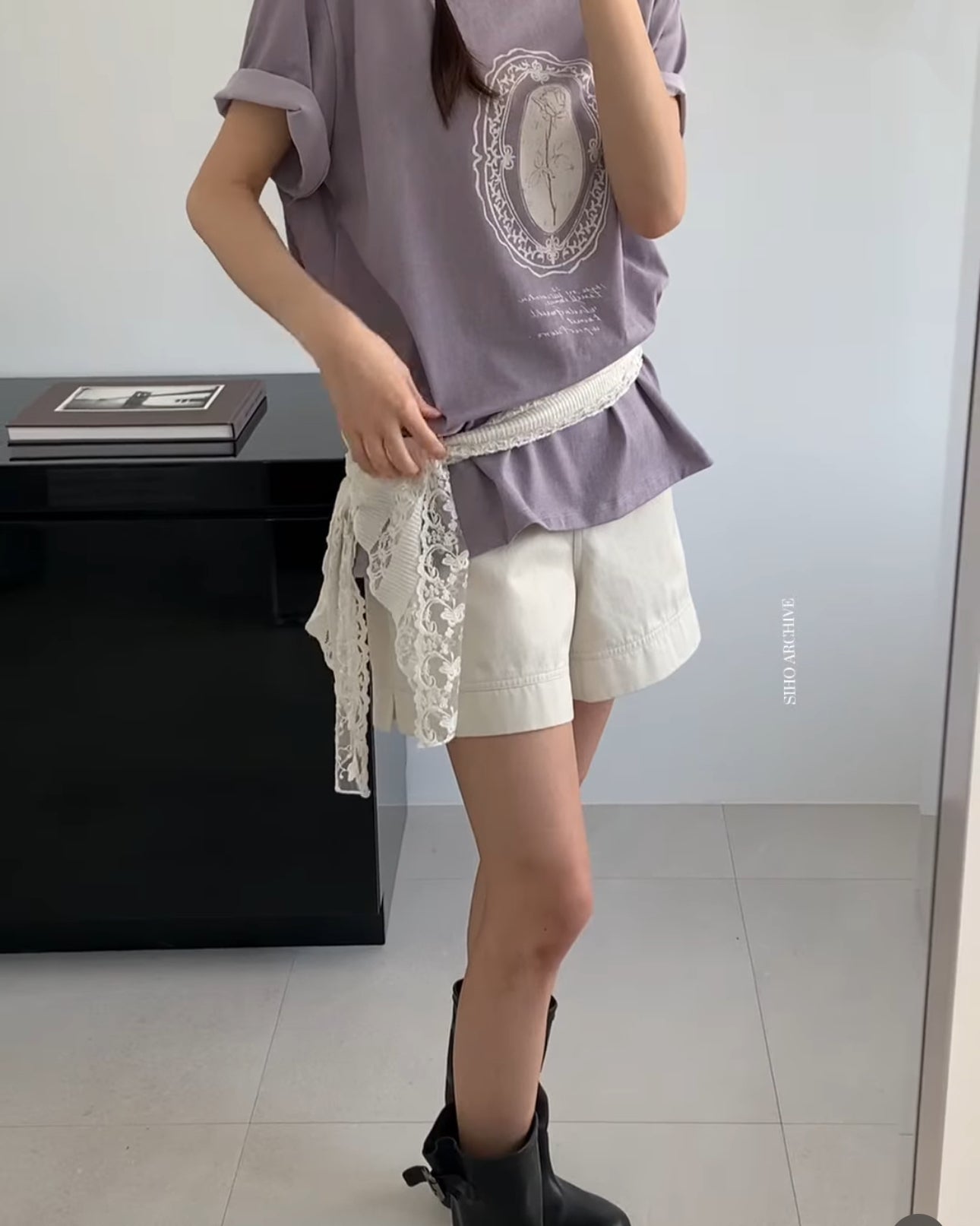 做舊洗水print T