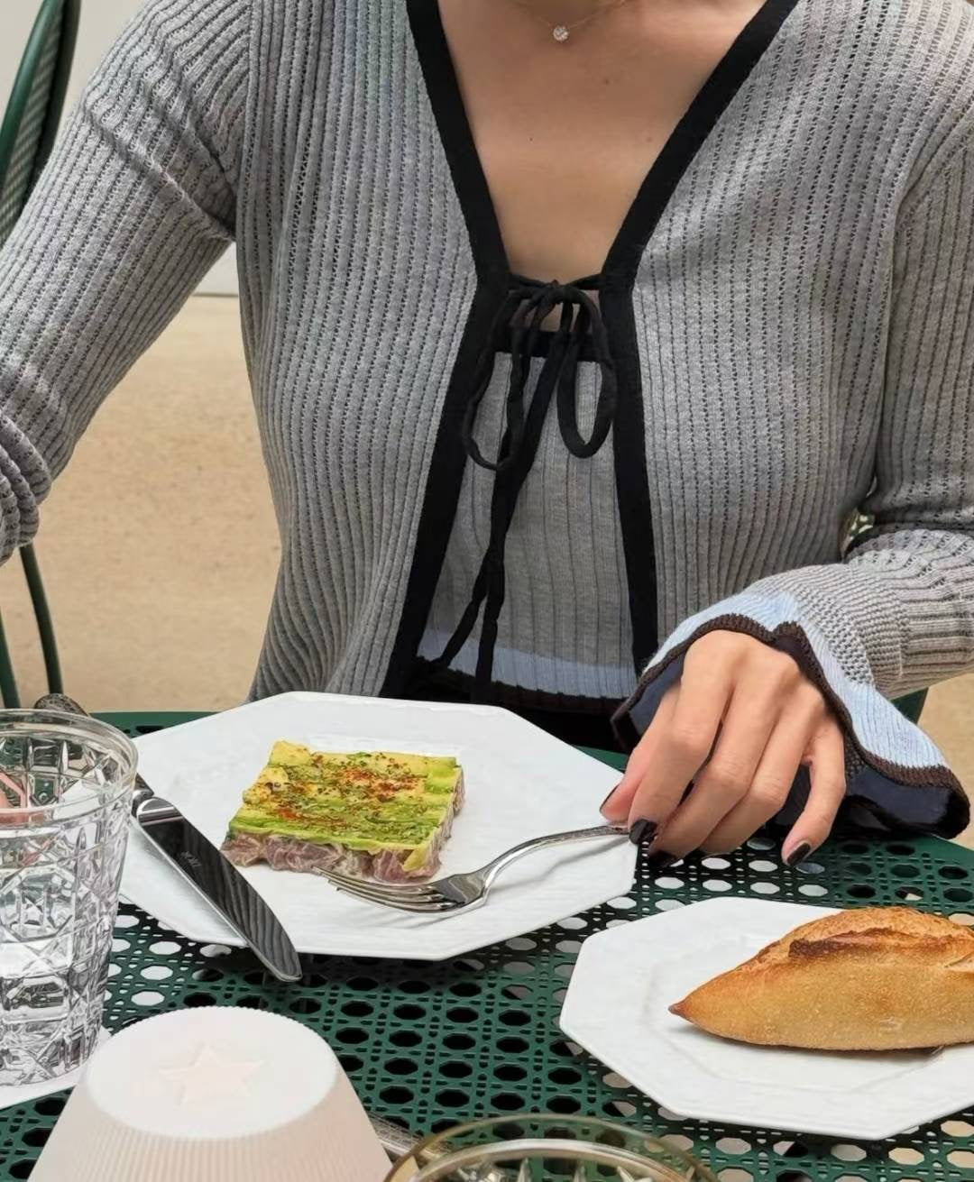 針織外套連吊帶