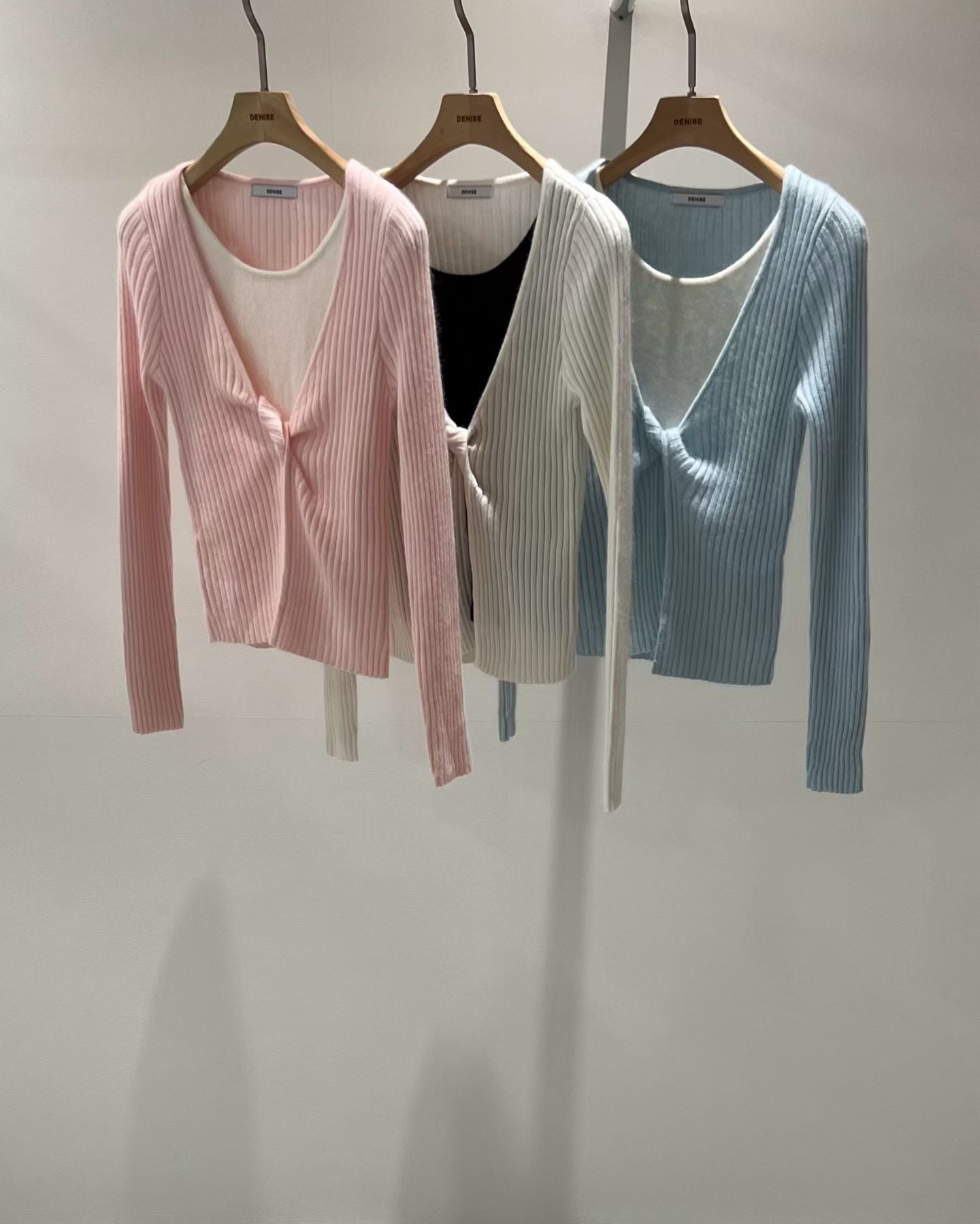 針織假兩件上衣