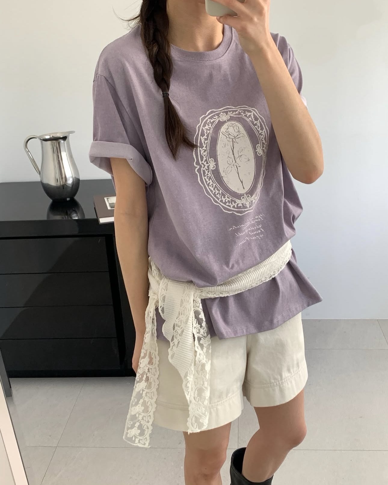 做舊洗水print T
