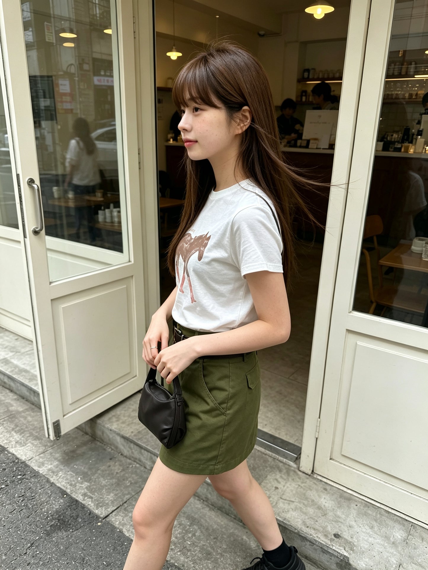 手繪風馬仔tee
