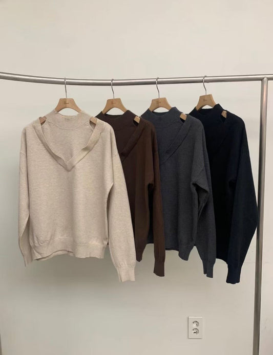 滑料假兩件針織（優惠至11.11）