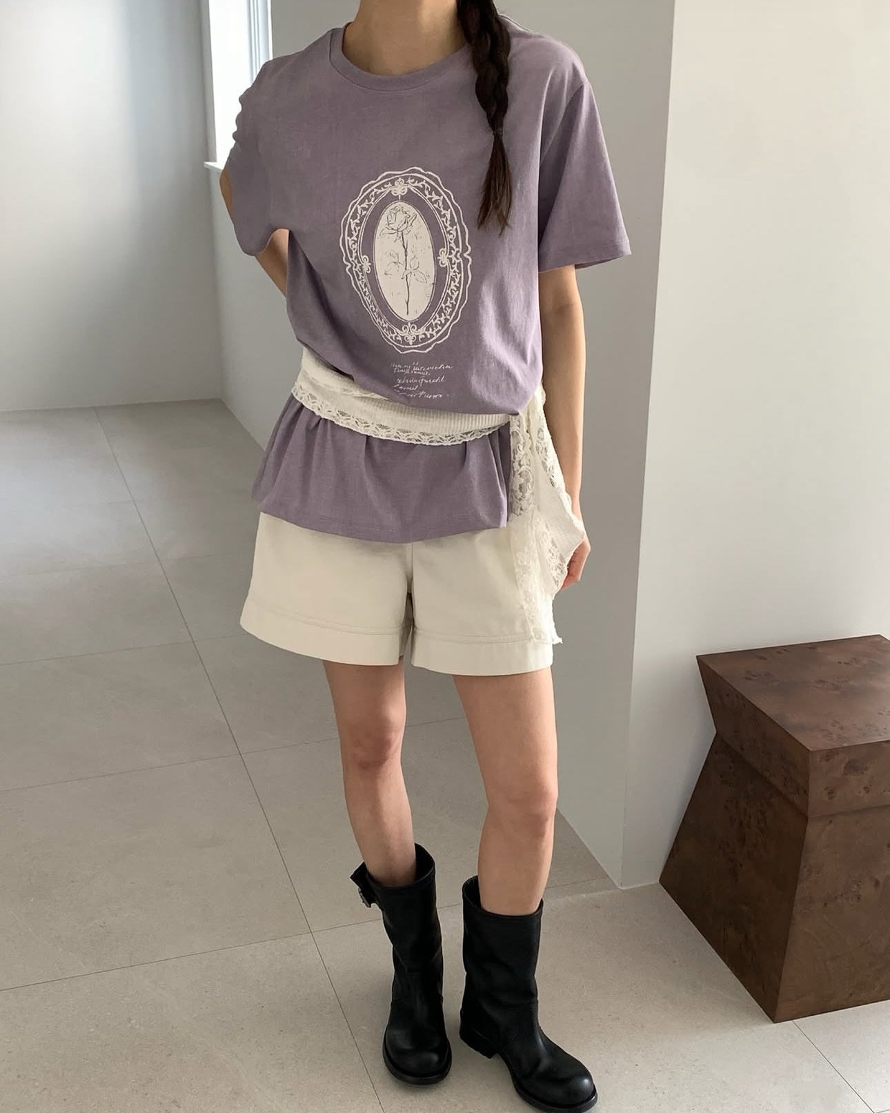做舊洗水print T
