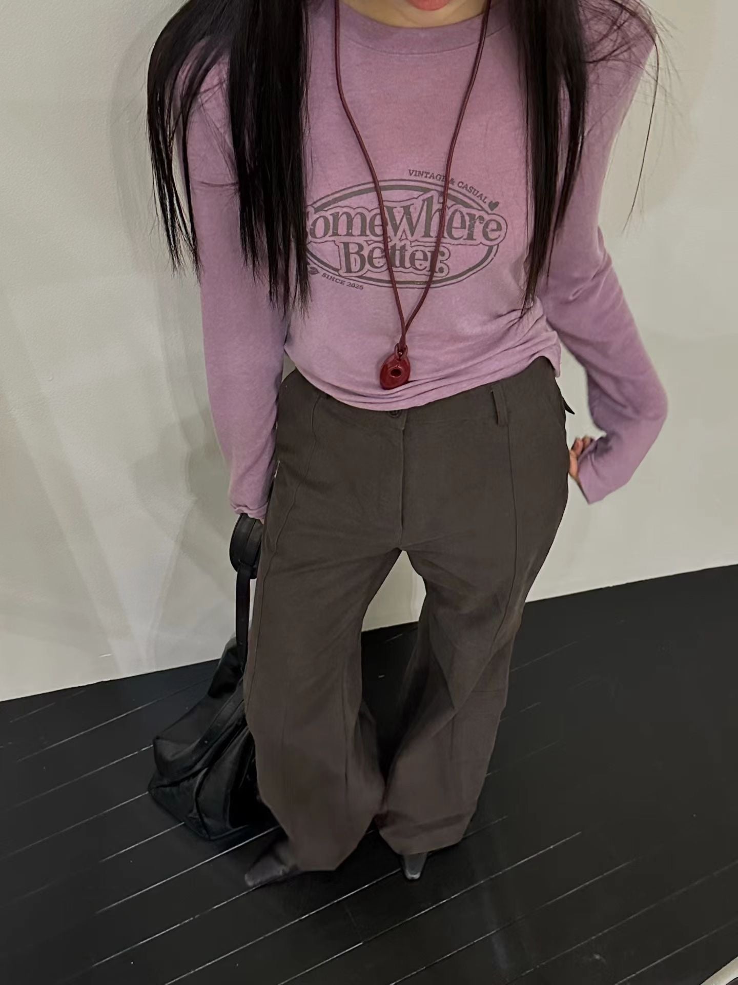 彈力印字上衣（混羊毛唔吉肉/預訂優惠至11.20）