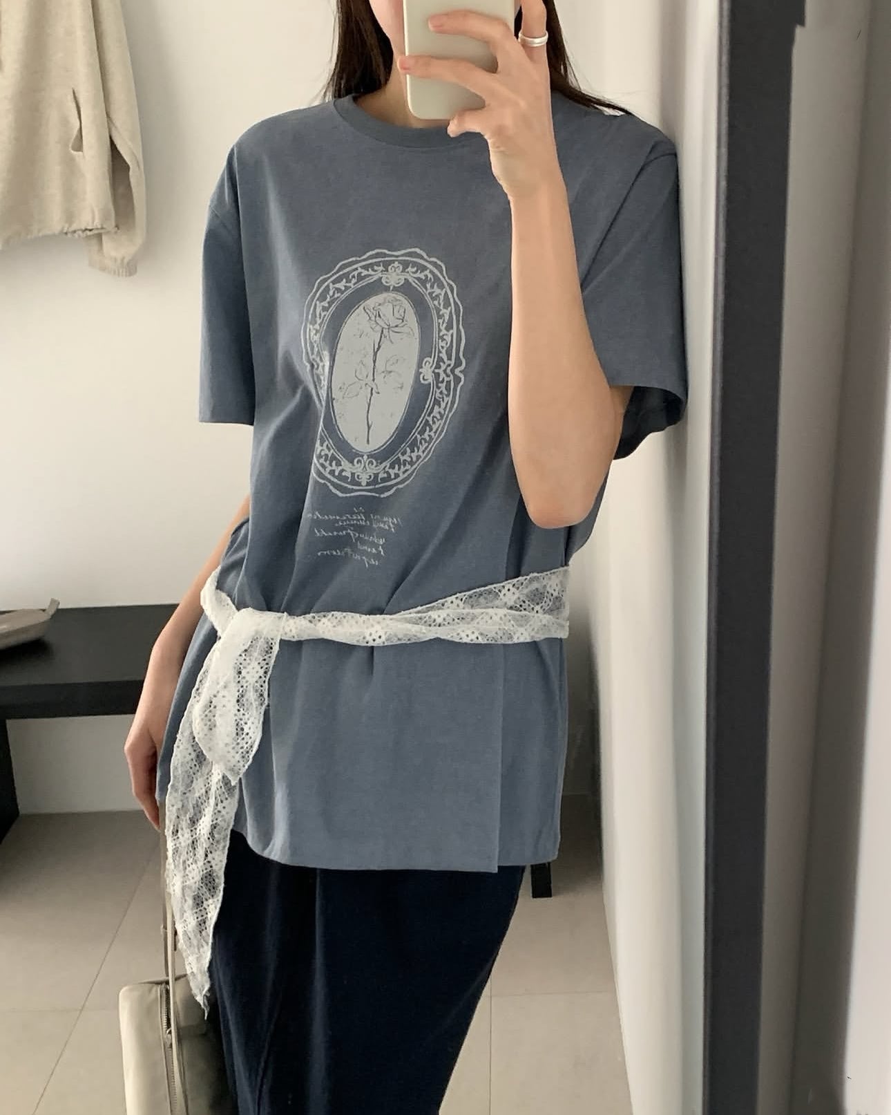 做舊洗水print T