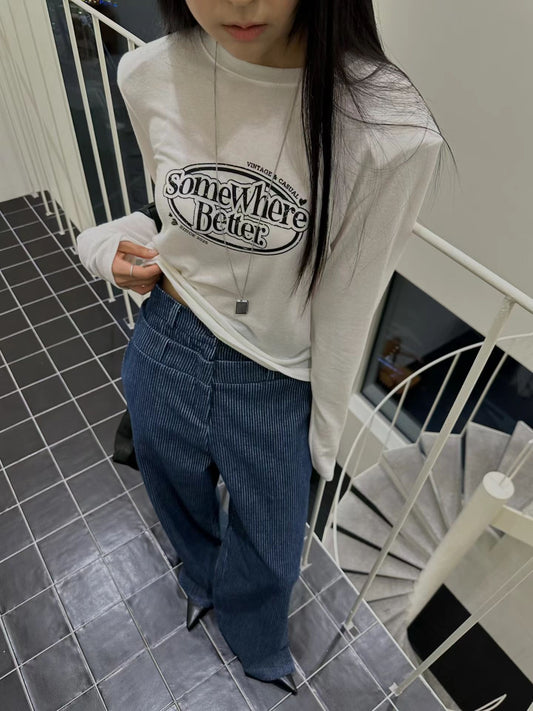 彈力印字上衣（混羊毛唔吉肉/預訂優惠至11.20）