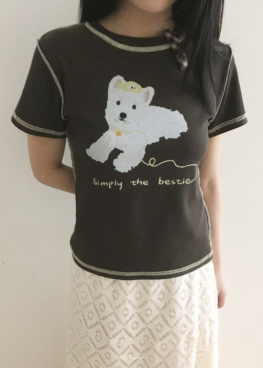 設計感狗狗tee