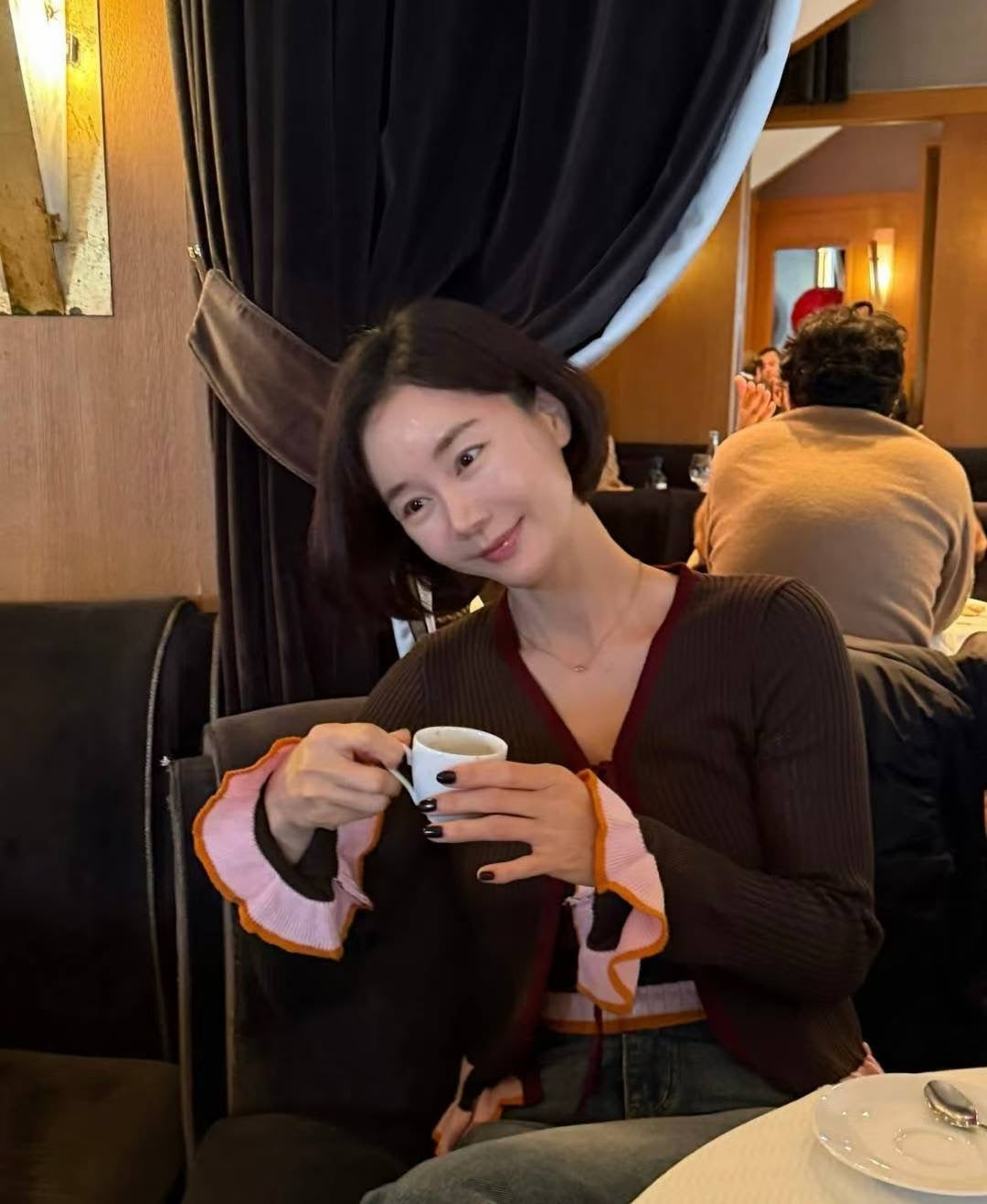 針織外套連吊帶