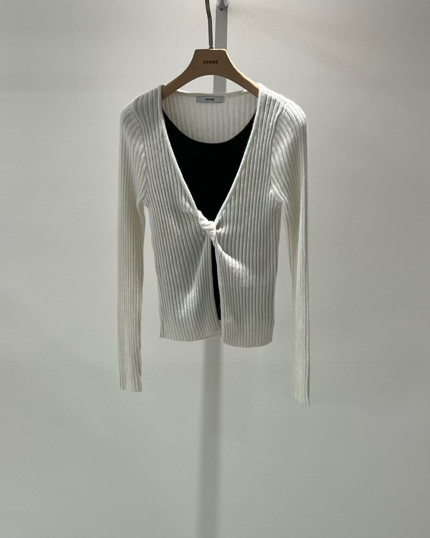 針織假兩件上衣