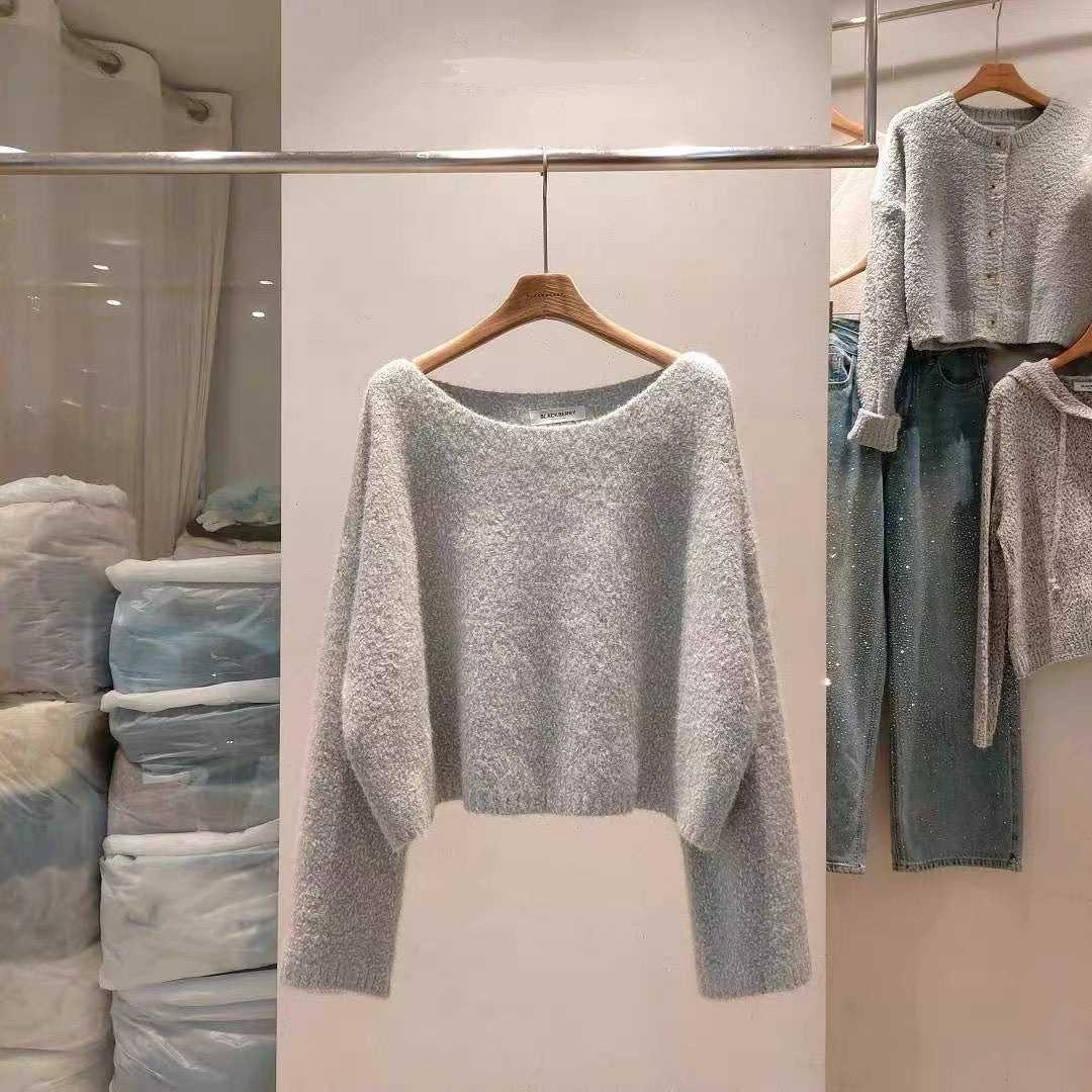 慵懶風針織毛衣