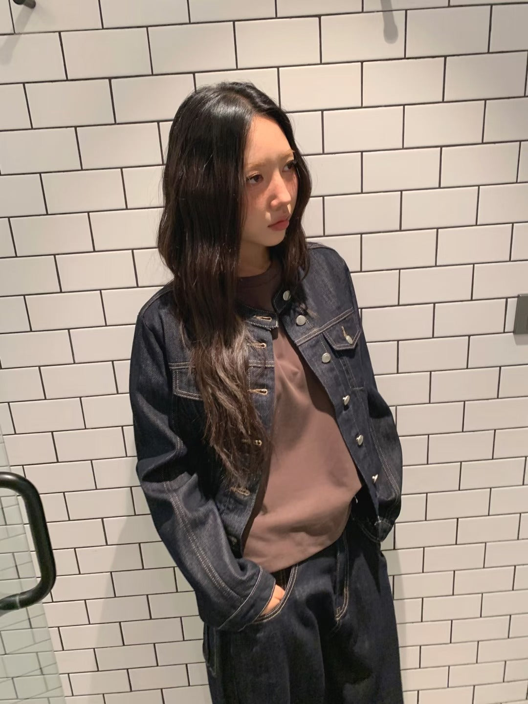 原色修身牛仔外套