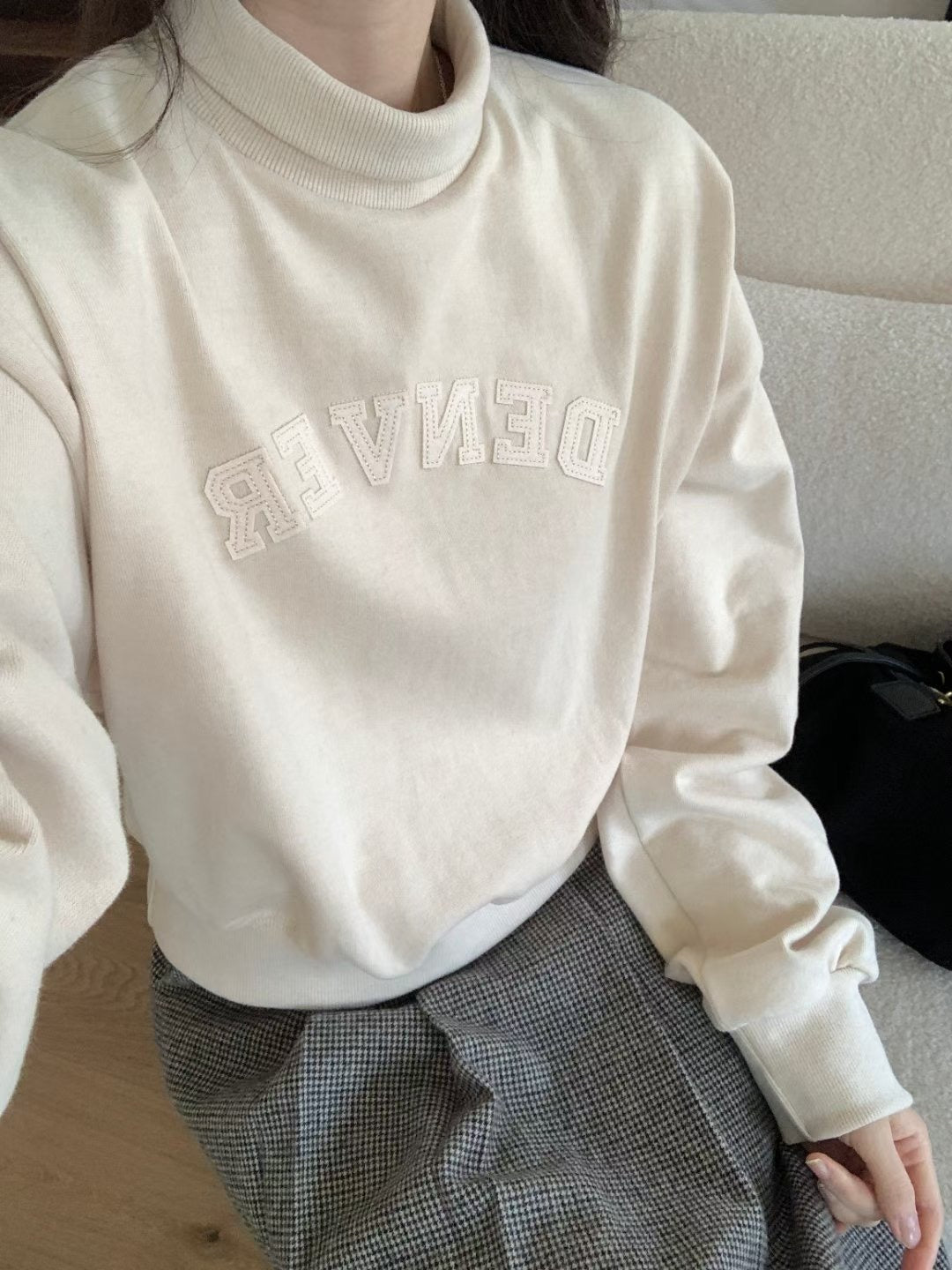 高領簡約款衛衣