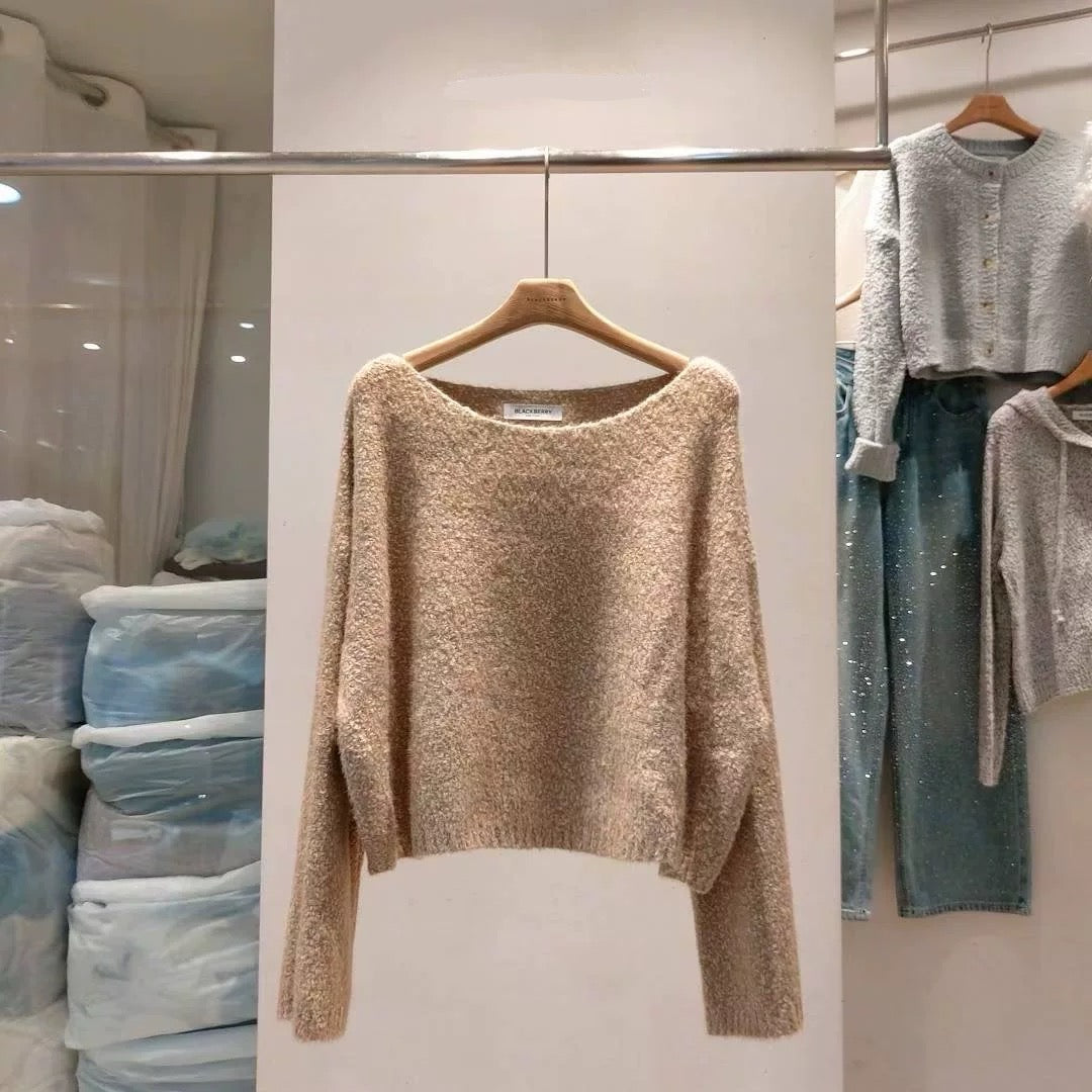 慵懶風針織毛衣