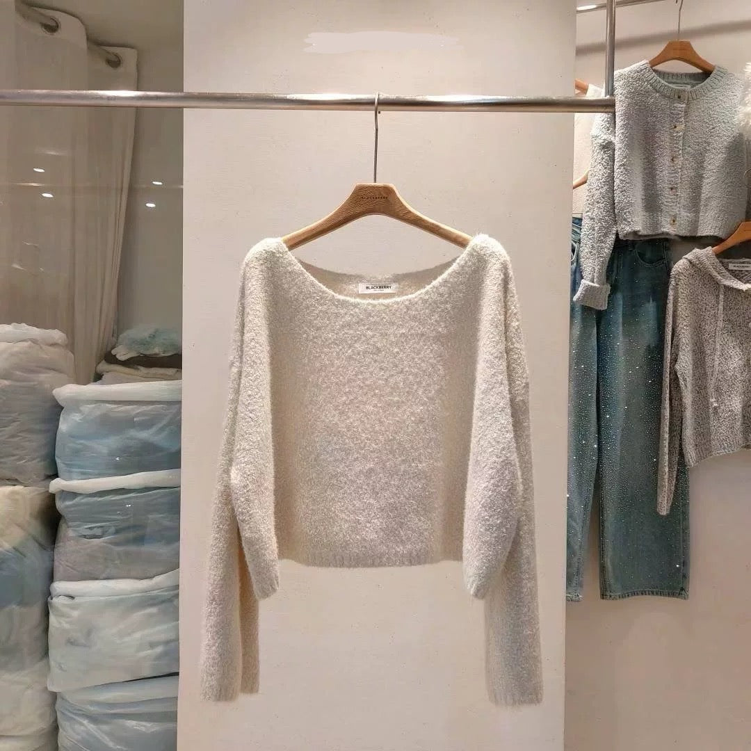 慵懶風針織毛衣