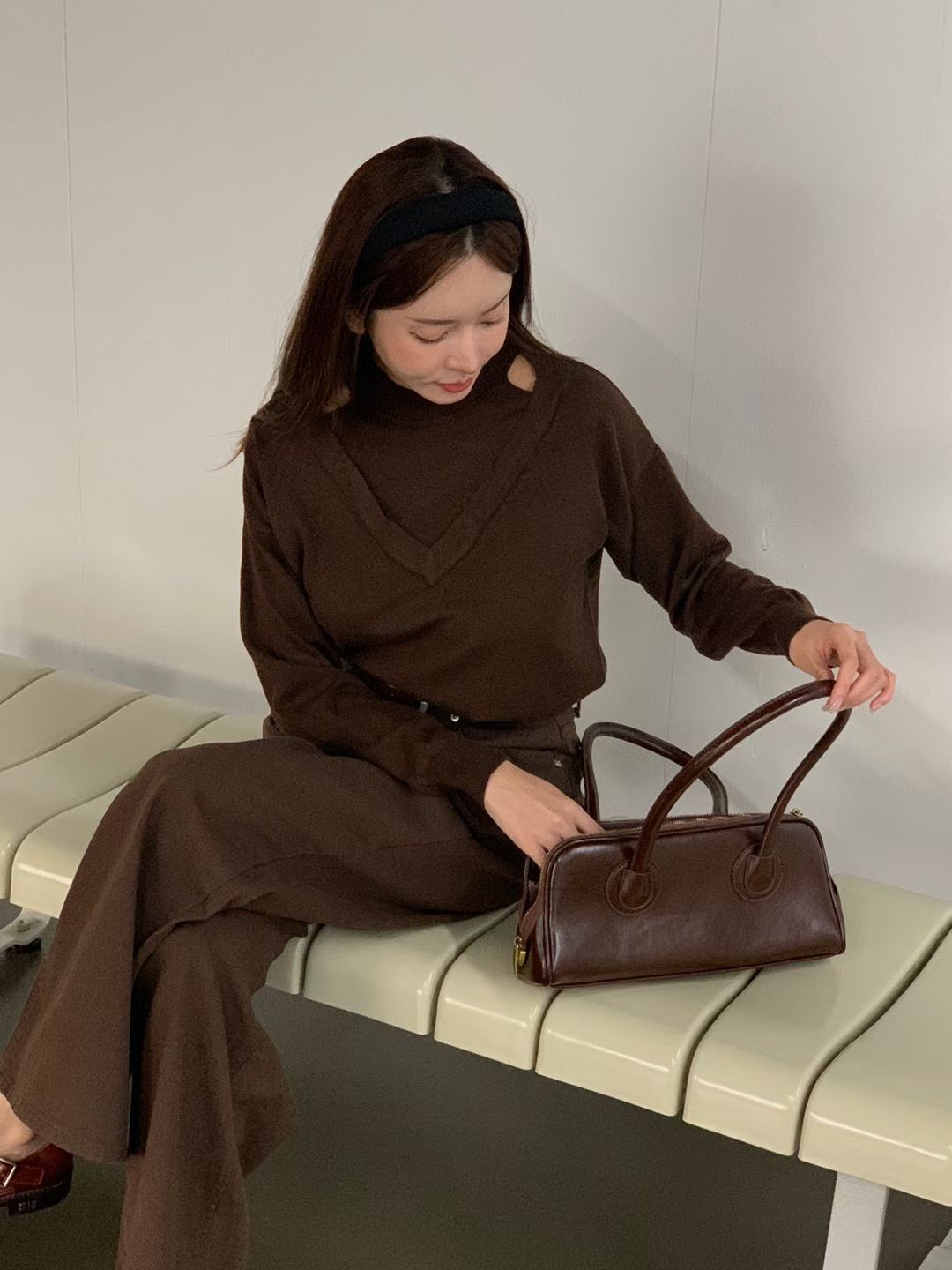 滑料假兩件針織（優惠至11.11）