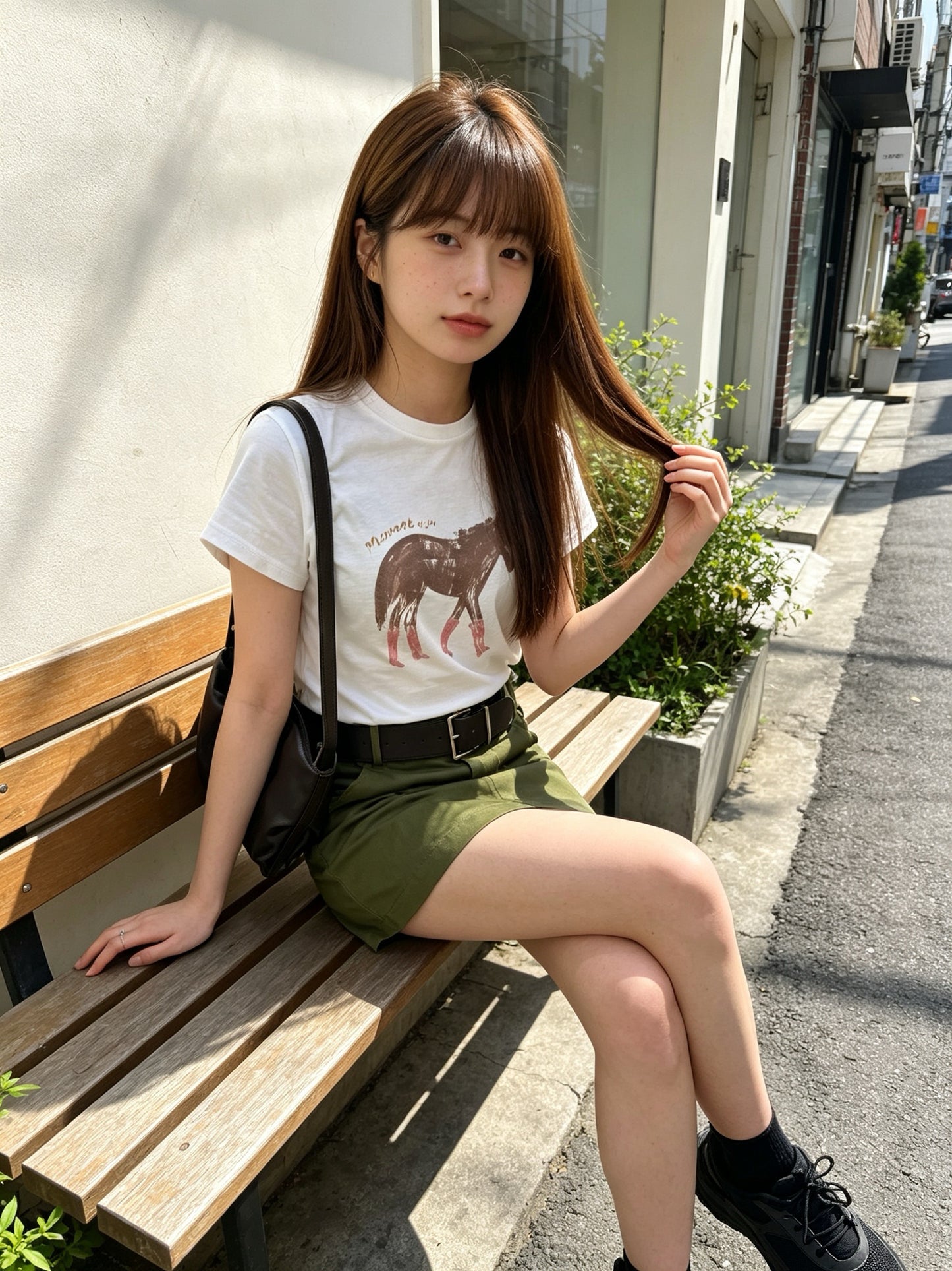手繪風馬仔tee