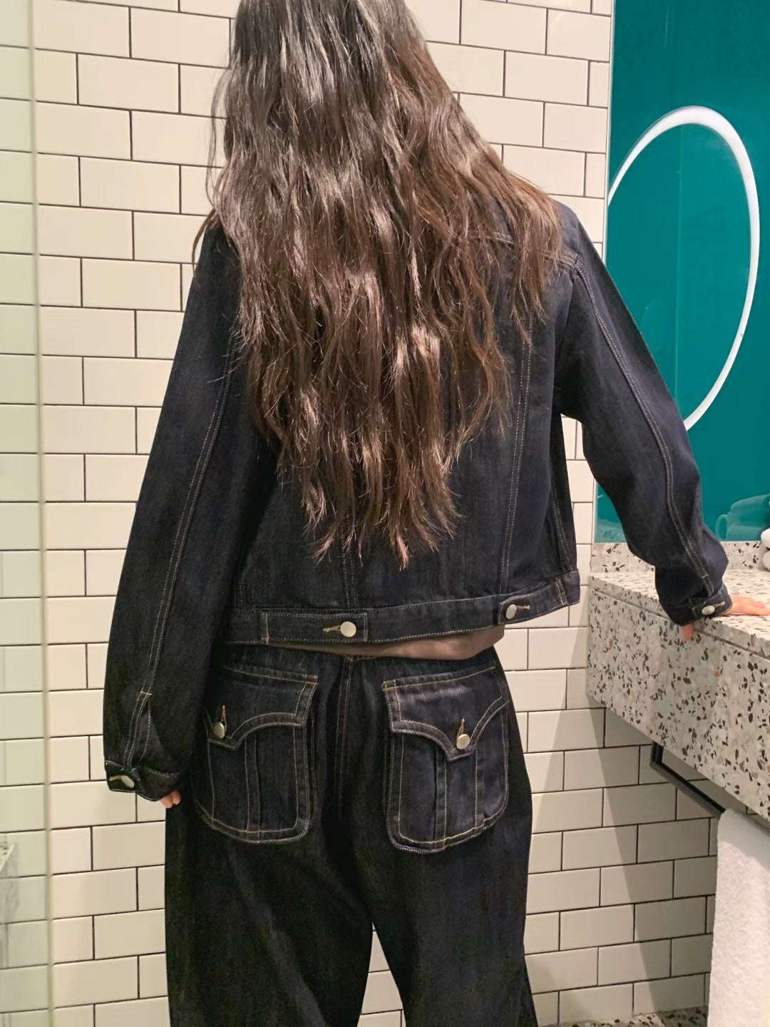 原色修身牛仔外套