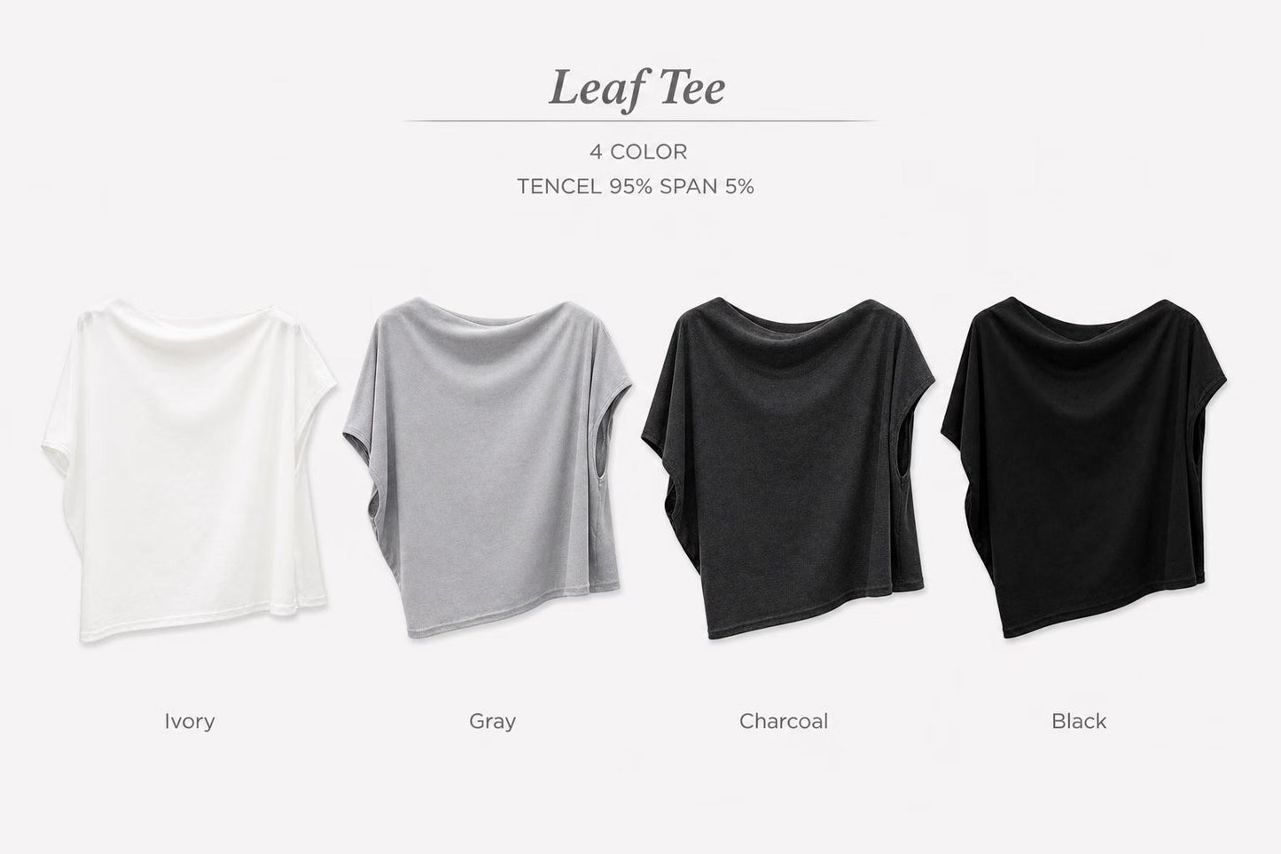 寬鬆斜邊露肩tee