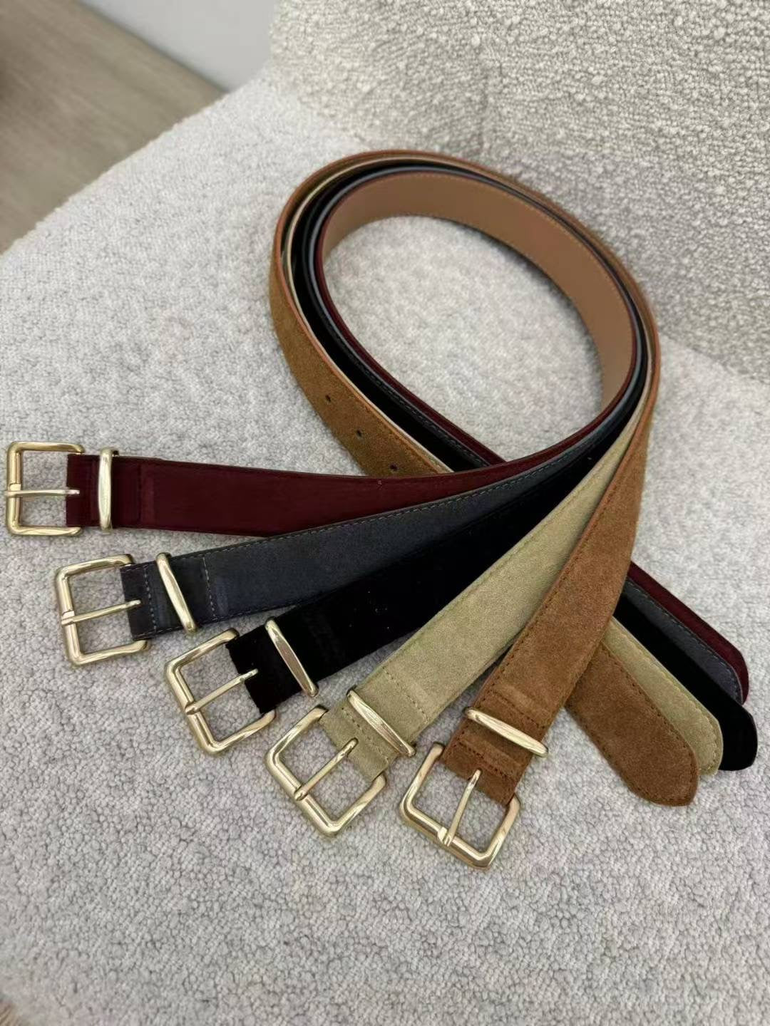 3.5cm意大利牛皮腰帶（長90cm）