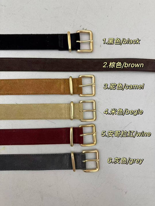 3.5cm意大利牛皮腰帶（長90cm）