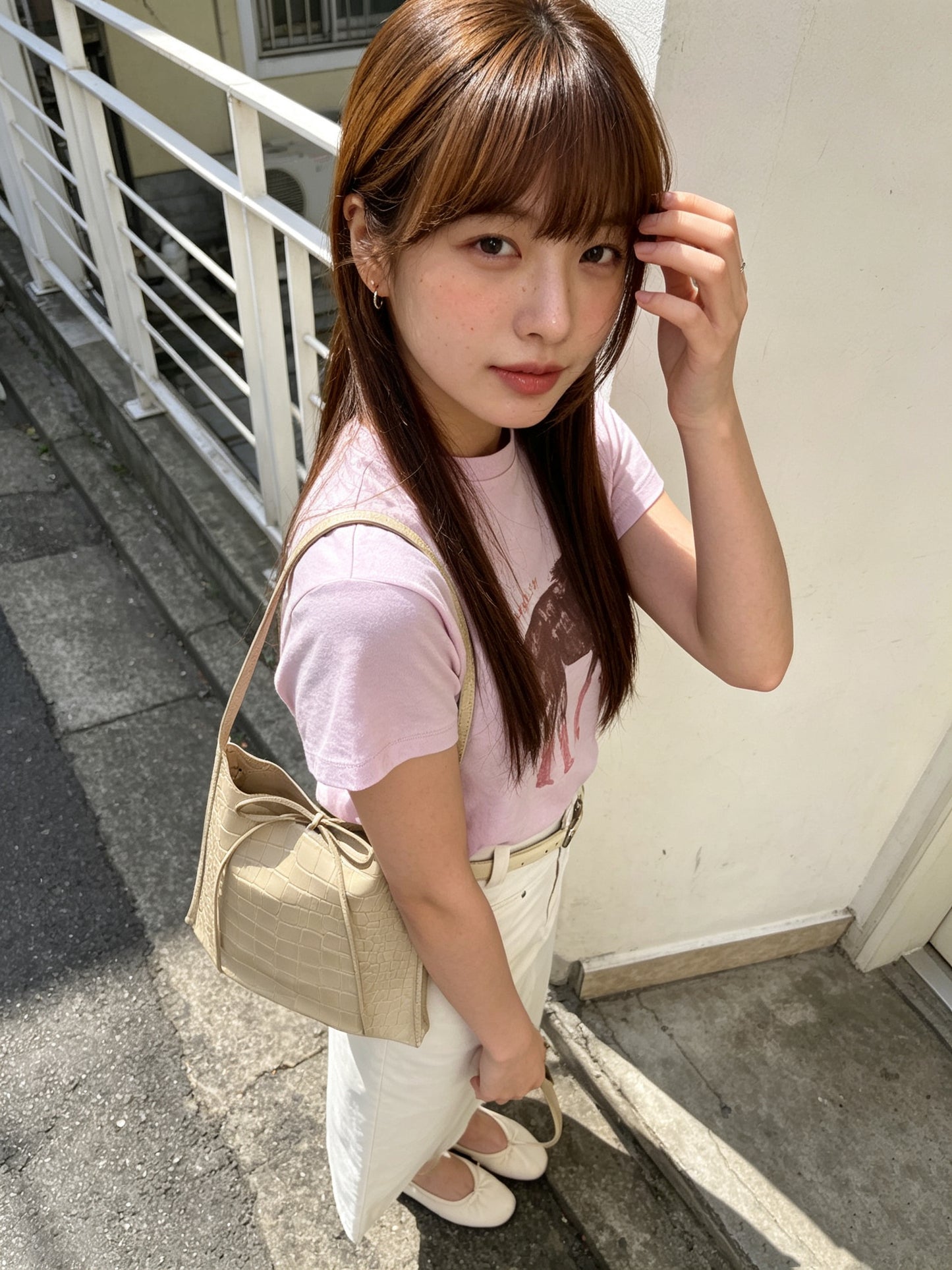 手繪風馬仔tee