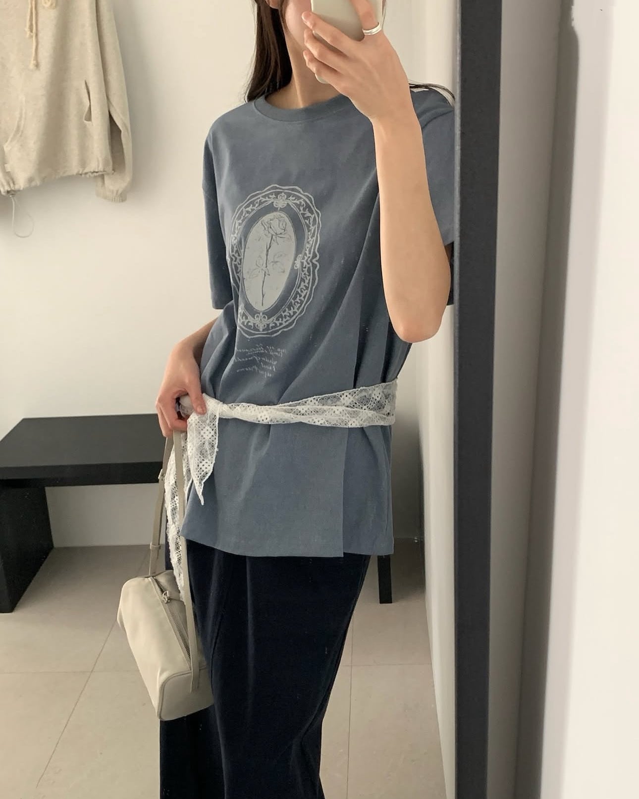 做舊洗水print T